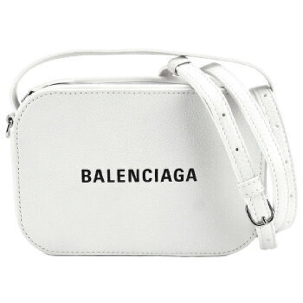 Balenciaga Everyday XS Camera Bag White Leather Crossbody Logo - Picture 1 of 10